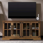 Mobile TV in rovere con ante in vetro, per TV fino a 65"