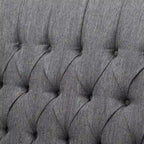 Poltrona reclinabile manuale con bottoni, a schienale alto e ali laterali, color antracite, 1-2 posti