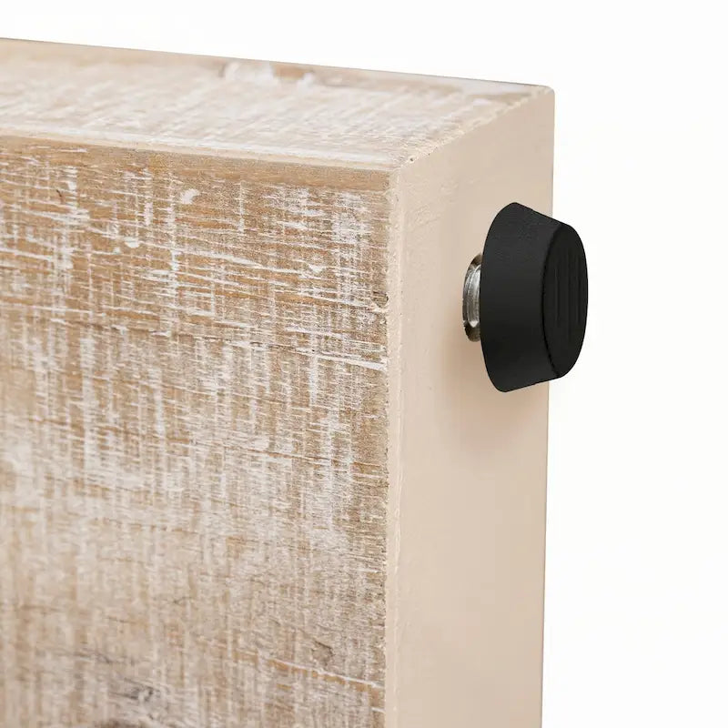 Consolle in legno naturale con lavabo, cassetti e ripiano aperto, assemblaggio per 1 persona