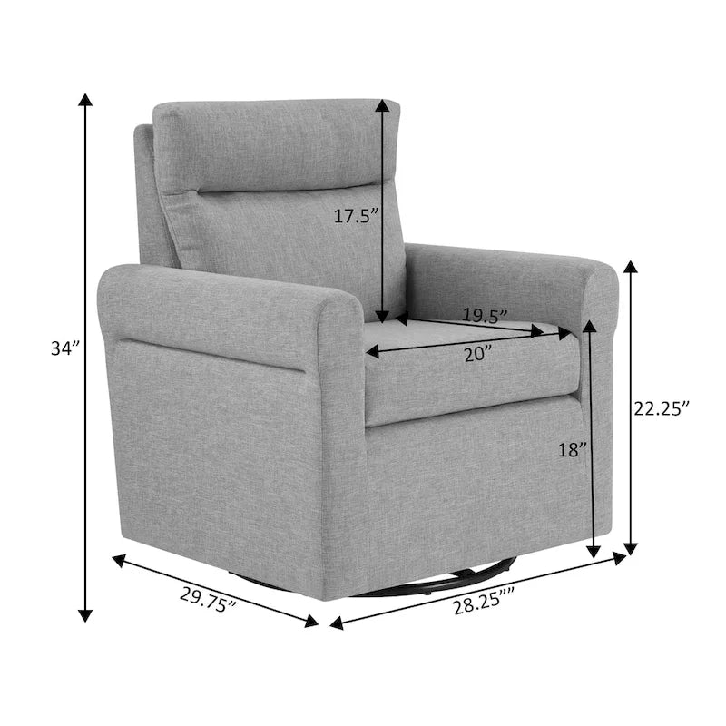 Poltrona girevole accentata in tessuto bouclé/beige, 1 posto