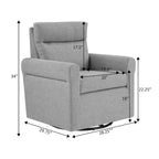 Poltrona girevole accentata in tessuto bouclé/beige, 1 posto