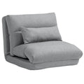 Sedia da pavimento pieghevole/Chaise longue grigia, 1 posto