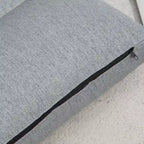 Sedia da pavimento pieghevole/Chaise longue grigia, 1 posto