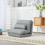 Sedia da pavimento pieghevole/Chaise longue grigia, 1 posto