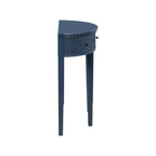 Consolle curva a 3 cassetti Nera/Blu Navy/Bianco Antico