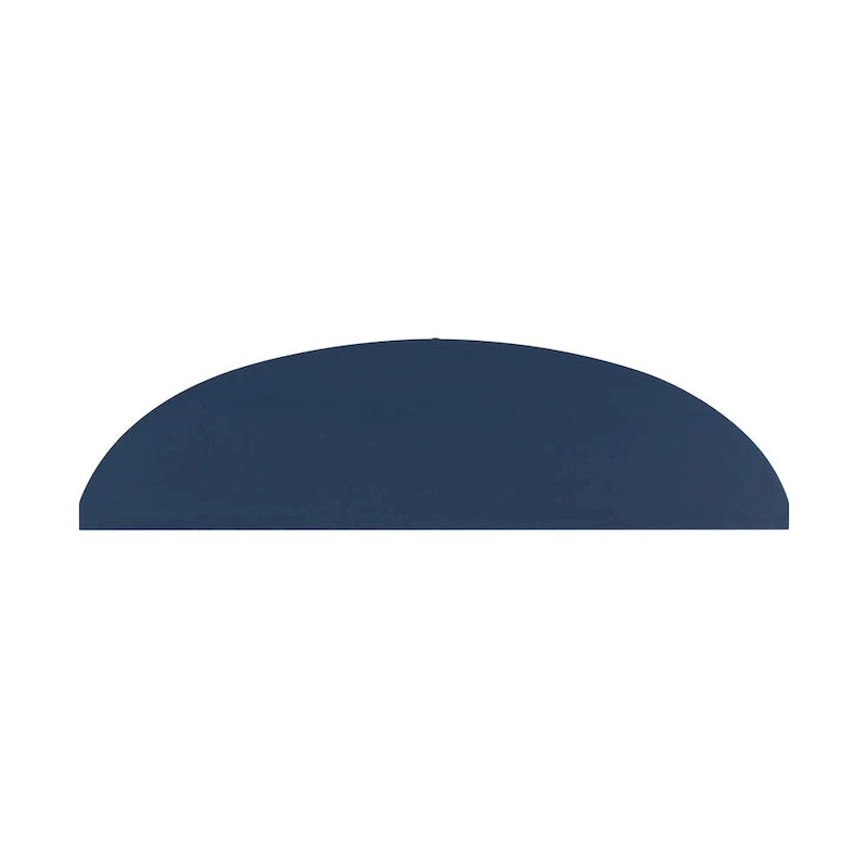 Consolle curva a 3 cassetti Nera/Blu Navy/Bianco Antico