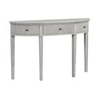 Consolle curva a 3 cassetti Nera/Blu Navy/Bianco Antico