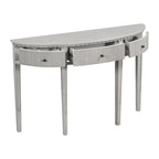 Consolle curva a 3 cassetti Nera/Blu Navy/Bianco Antico