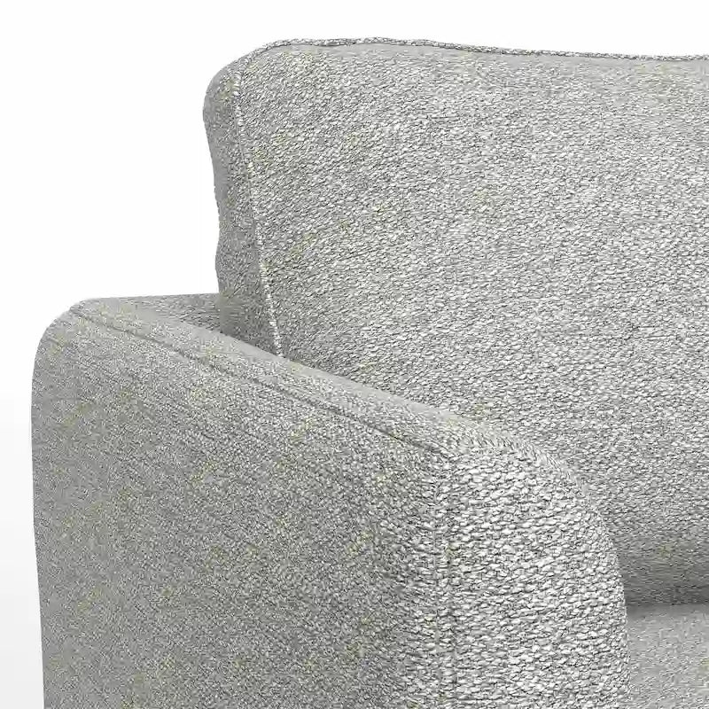 Divano a 3 posti moderno di metà secolo da 90 pollici – Grigio Nebbia / Grigio Antracite / Marrone Caramello / Siena