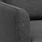 Divano a 3 posti moderno di metà secolo da 90 pollici – Grigio Nebbia / Grigio Antracite / Marrone Caramello / Siena