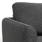 Divano a 3 posti moderno di metà secolo da 90 pollici – Grigio Nebbia / Grigio Antracite / Marrone Caramello / Siena