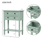 Consolle con 3 cassetti e ripiano inferiore, bianca / grigia / verde / espresso / blu scuro