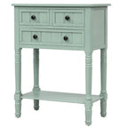 Consolle con 3 cassetti e ripiano inferiore, bianca / grigia / verde / espresso / blu scuro