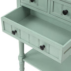 Consolle con 3 cassetti e ripiano inferiore, bianca / grigia / verde / espresso / blu scuro