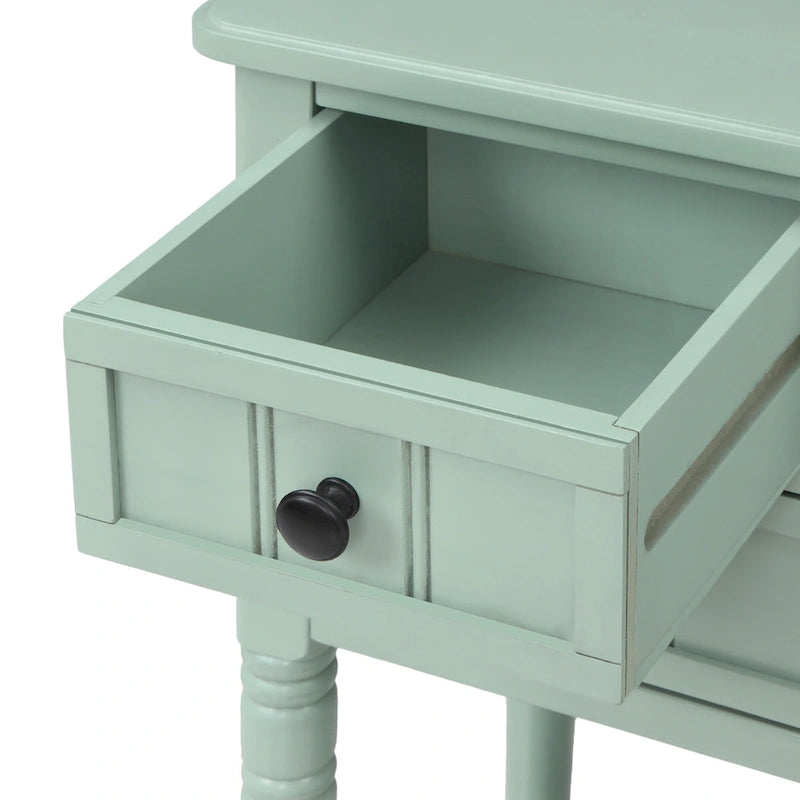 Consolle con 3 cassetti e ripiano inferiore, bianca / grigia / verde / espresso / blu scuro