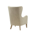 Poltrona ad ala Swoop in tessuto grigio, 1 posto