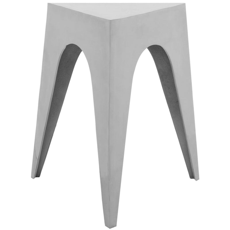 Tavolino triangolare in argento, uso individuale