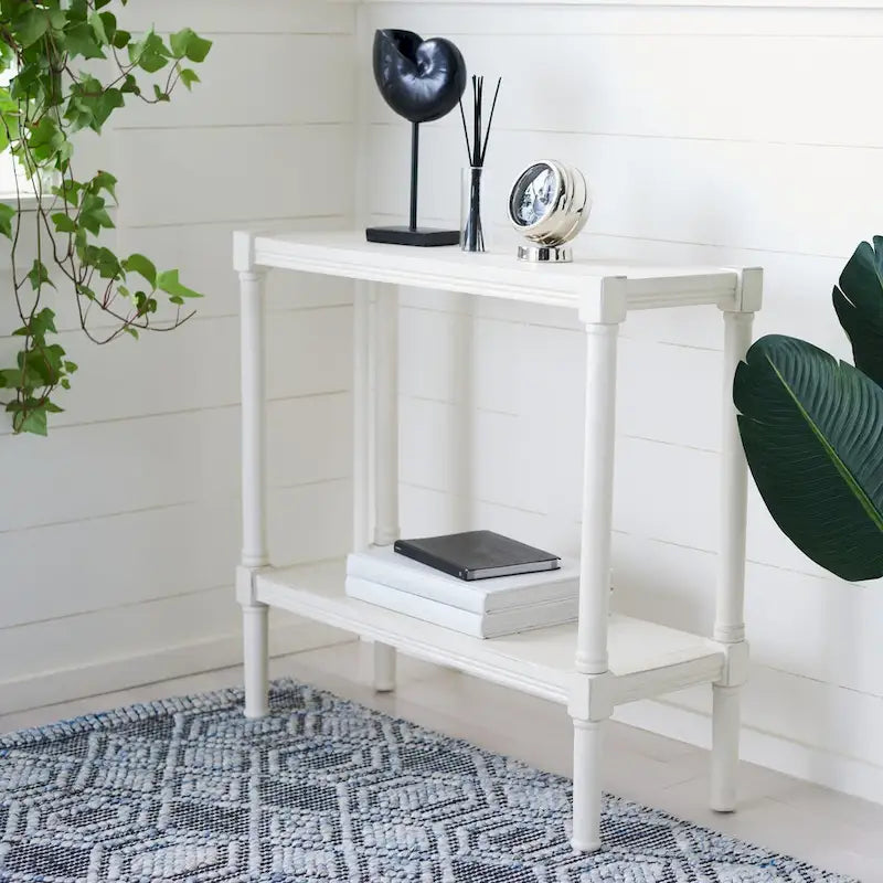 SAFAVIEH Novella Bottom Shelf Console Table - 31.5 W x 11.8 L x 29.5 H - 32Wx12Dx30H