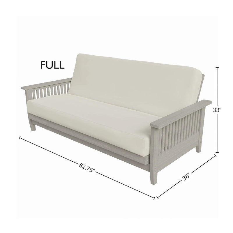 Struttura futon matrimoniale (2 persone) / Divano e letto, ciliegio grigio/scuro/caldo