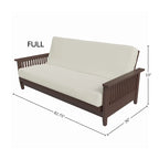 Struttura futon matrimoniale (2 persone) / Divano e letto, ciliegio grigio/scuro/caldo