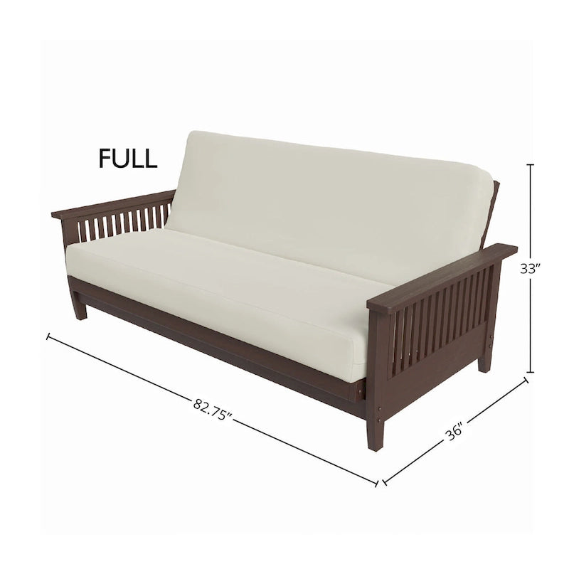 Struttura futon matrimoniale (2 persone) / Divano e letto, ciliegio grigio/scuro/caldo