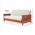 Struttura futon matrimoniale (2 persone) / Divano e letto, ciliegio grigio/scuro/caldo