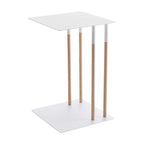 Yamazaki Home C Side Table, Steel, Holds 11 lbs - L 13.78 x W 13.78 x H 21.65 inches