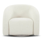 Poltrona girevole bouclé Juniper Green/Ivory White, 1 posto