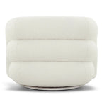 Poltrona girevole bouclé Juniper Green/Ivory White, 1 posto