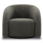 Poltrona girevole bouclé Juniper Green/Ivory White, 1 posto