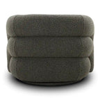 Poltrona girevole bouclé Juniper Green/Ivory White, 1 posto