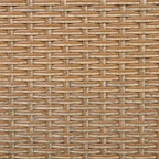 Poltrona a uovo girevole a dondolo in rattan grigio naturale/beige – 1 persona