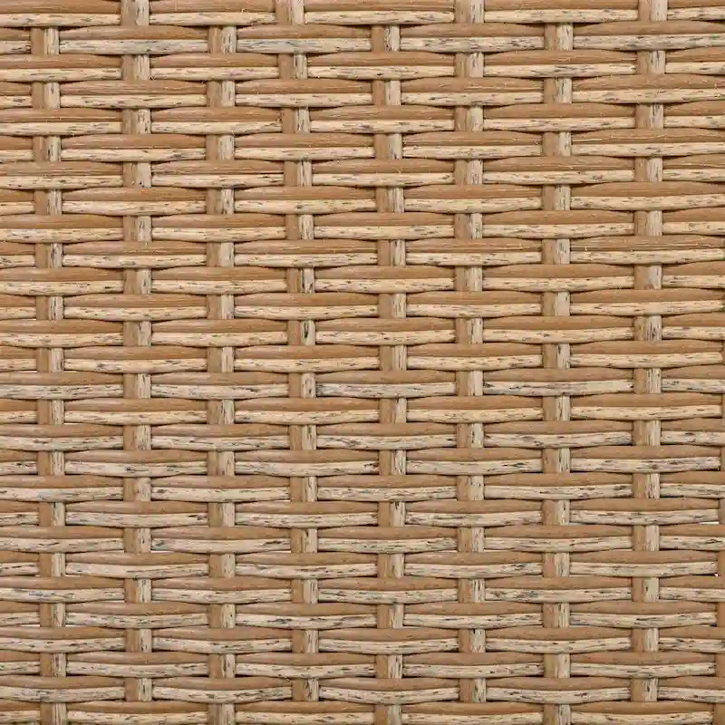 Poltrona a uovo girevole a dondolo in rattan grigio naturale/beige – 1 persona
