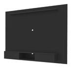 Mobile TV sospeso naturale/bianco/nero con ripiani, si adatta a TV fino a 70"