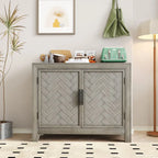 Console a 2 Ante con 2 Ripiani Antico Blu