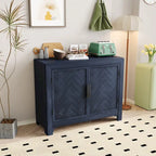 Console a 2 Ante con 2 Ripiani Antico Blu