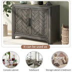 Console a 2 Ante con 2 Ripiani Antico Blu