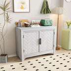Console a 2 Ante con 2 Ripiani Antico Blu