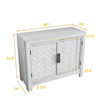 Console a 2 Ante con 2 Ripiani Antico Blu