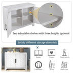 Console a 2 Ante con 2 Ripiani Antico Blu