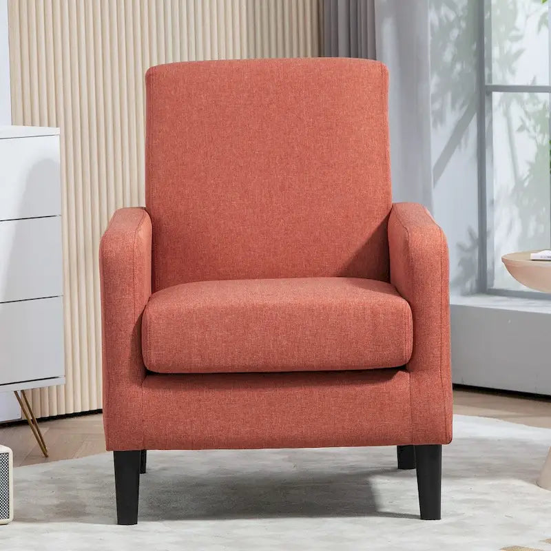Poltrona d'Appoggio Multicolore, Imbottita, Struttura in Legno Massello, 1 Posto