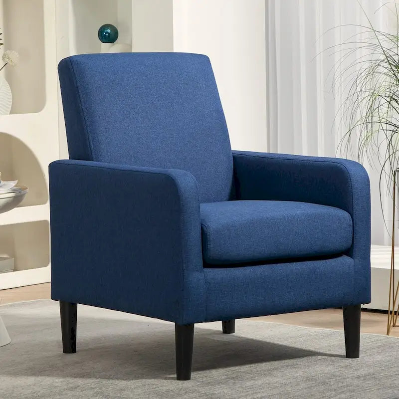 Poltrona d'Appoggio Multicolore, Imbottita, Struttura in Legno Massello, 1 Posto