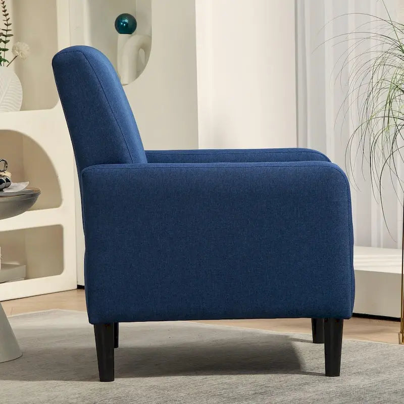 Poltrona d'Appoggio Multicolore, Imbottita, Struttura in Legno Massello, 1 Posto