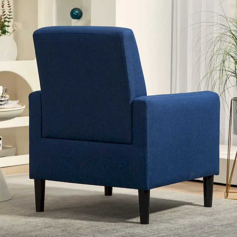 Poltrona d'Appoggio Multicolore, Imbottita, Struttura in Legno Massello, 1 Posto
