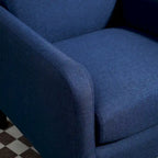 Poltrona d'Appoggio Multicolore, Imbottita, Struttura in Legno Massello, 1 Posto