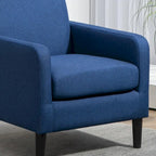 Poltrona d'Appoggio Multicolore, Imbottita, Struttura in Legno Massello, 1 Posto