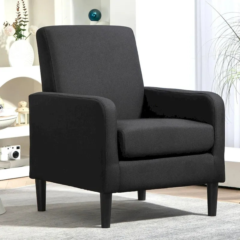 Poltrona d'Appoggio Multicolore, Imbottita, Struttura in Legno Massello, 1 Posto