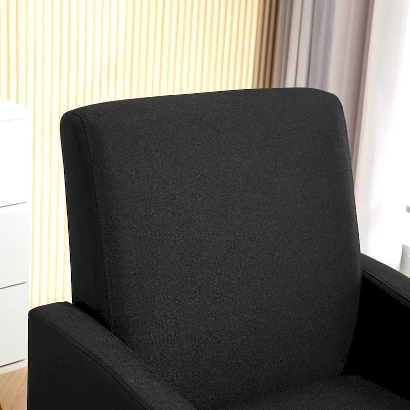 Poltrona d'Appoggio Multicolore, Imbottita, Struttura in Legno Massello, 1 Posto