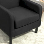 Poltrona d'Appoggio Multicolore, Imbottita, Struttura in Legno Massello, 1 Posto