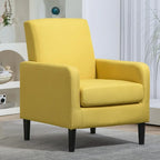 Poltrona d'Appoggio Multicolore, Imbottita, Struttura in Legno Massello, 1 Posto